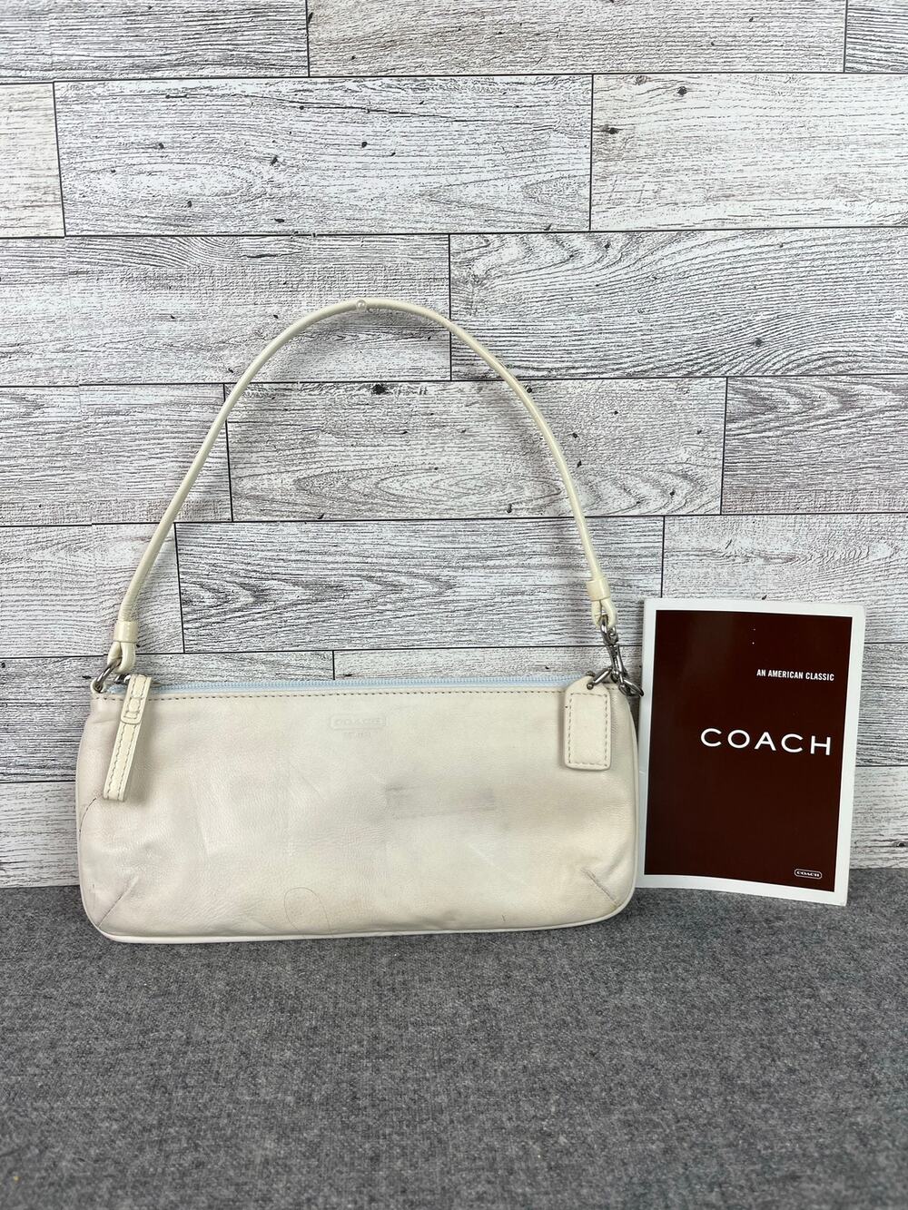 COACH Eve Leather Demi NWT Cream Shoulder Bag Silver Hardware G04Q 4281